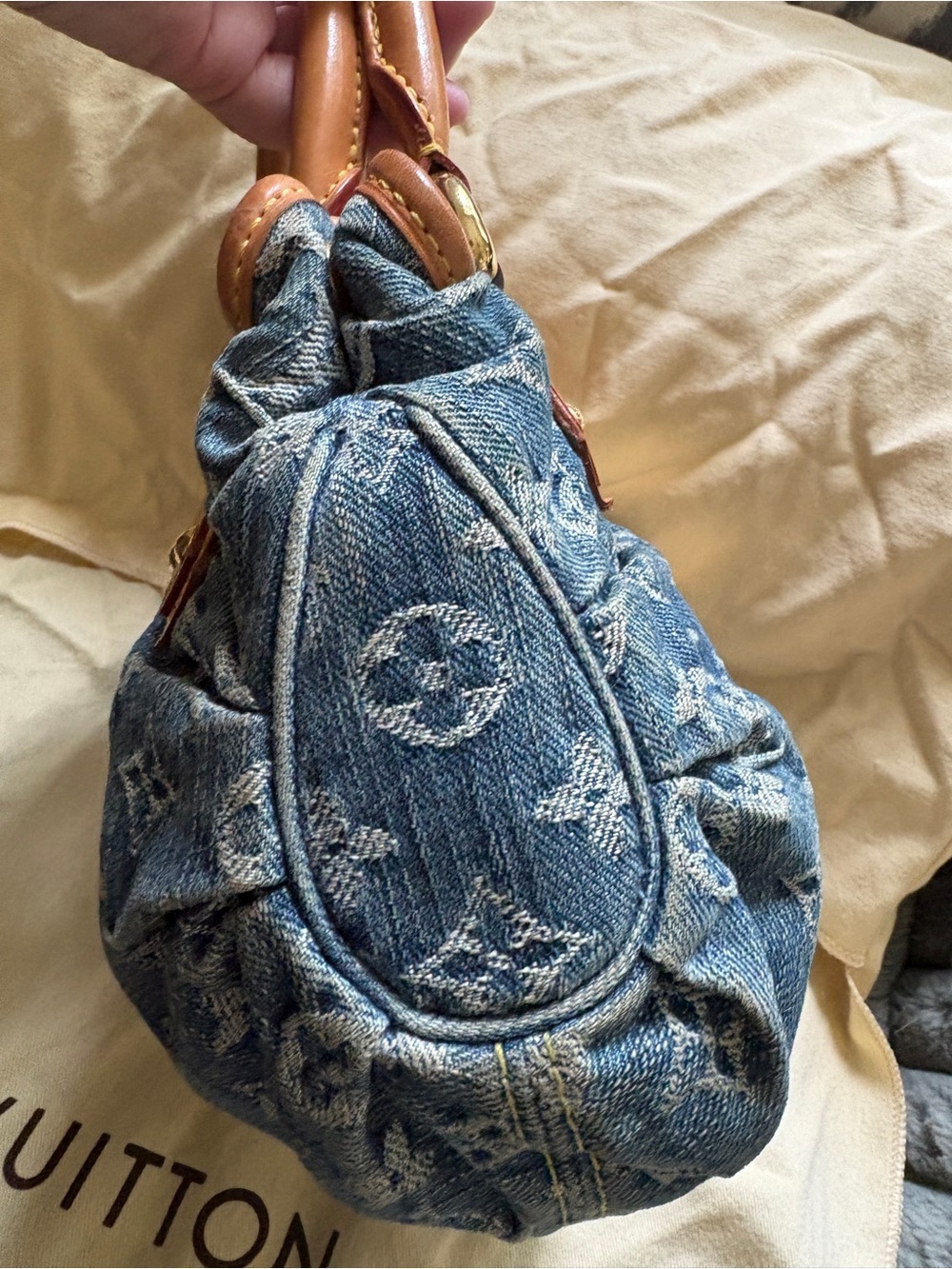 vintage Louis Vuitton Monogram Denim Pleaty bag - Picture 8 of 13